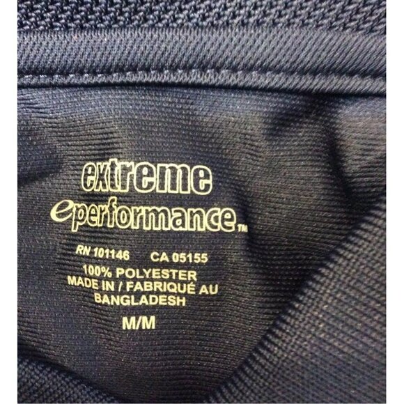 Extreme Performance Polo Medium Men Navy Blue  Solid 100% Polyester sku4 - Picture 3 of 6